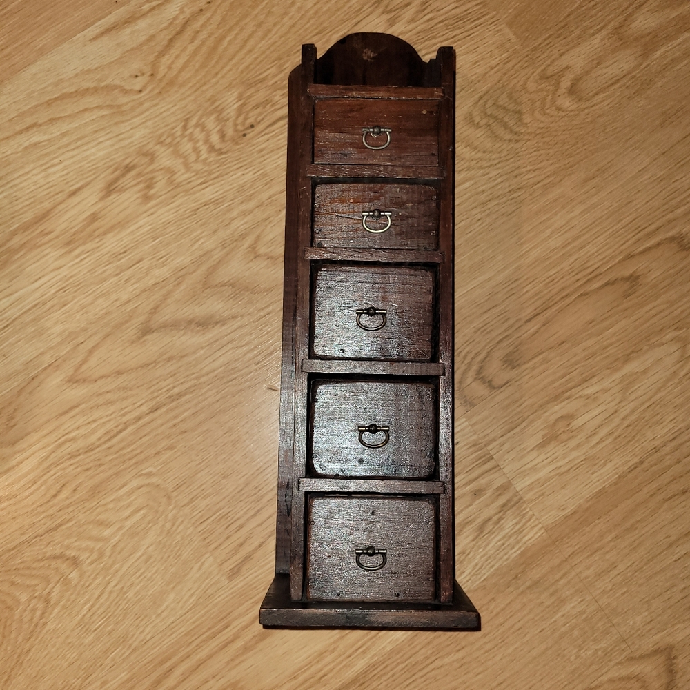 Vinage Wooden Apothecary - Picture 4 of 8